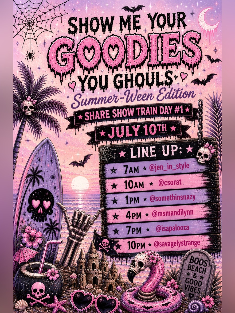 Show me your goodies you Ghouls Train!
